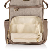Itsy Ritzy Vanilla Latte Boss Plus™ Backpack Diaper Bag