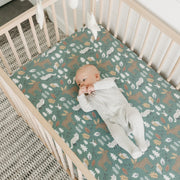 Copper Pearl Premium Knit Fitted Crib Sheet | Atwood