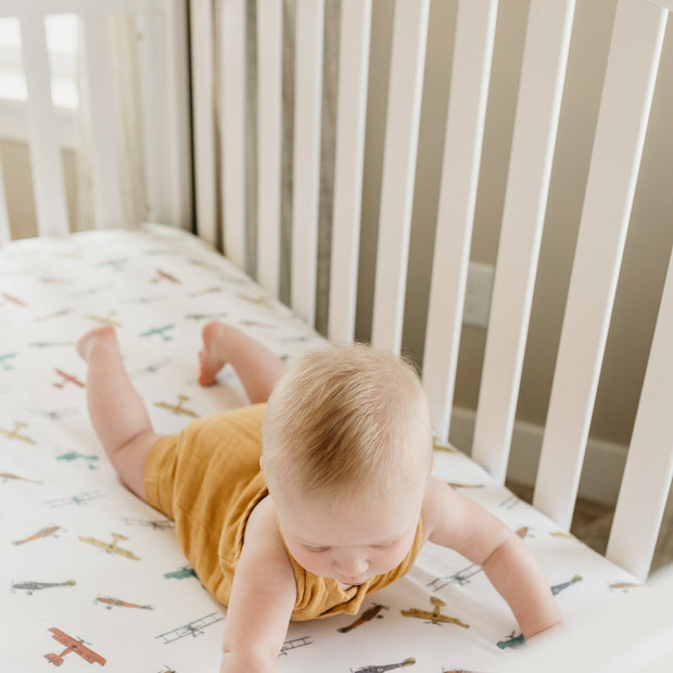 Copper Pearl Premium Knit Fitted Crib Sheet | Ace