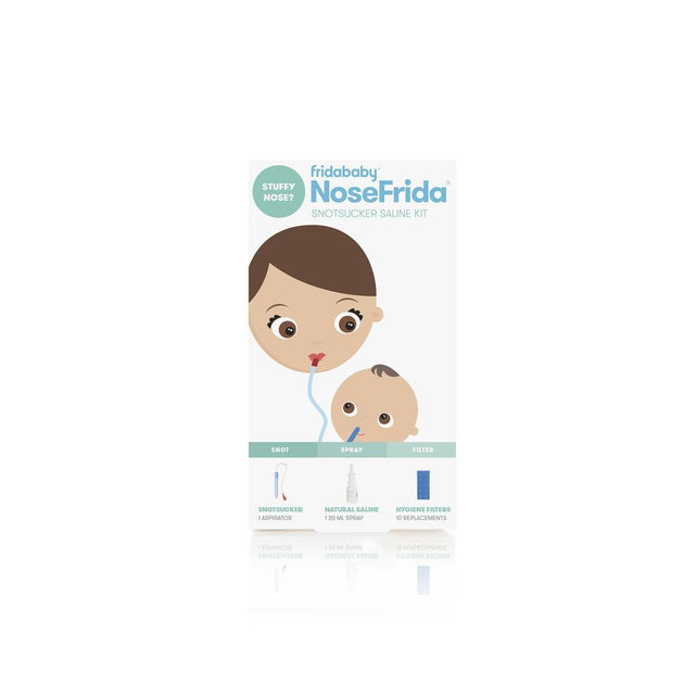 Frida Baby Sick Day Prep Kit - Includes NoseFrida Nasal Aspirator,  MediFrida Pacifier Medicine Dispenser, Breathefrida Vapor Chest Rub + Snot  Wipes.