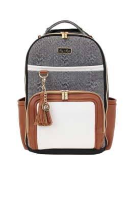 Itsy Ritzy Coffee and Cream Boss Plus™ Backpack Diaper Bag