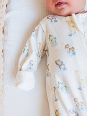 Wild Things Zip Footie: Newborn