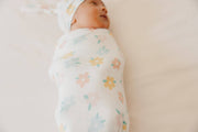 Knit Swaddle Blanket - Daisy
