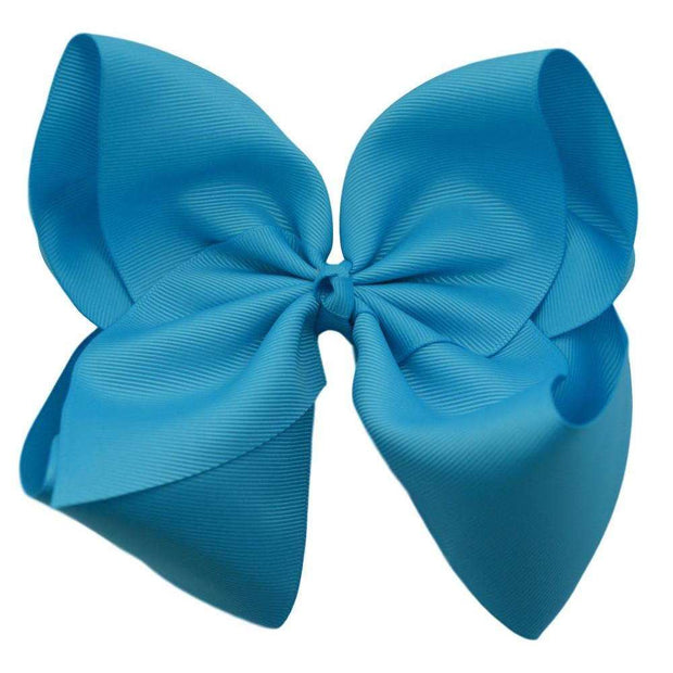 6 inch Solid Grosgrain Bow/Alligator Clip: Watermelon / 6 Inch