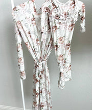 Floral Dreams | Ruffle Knot Gown: NB/0-3