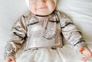 Kryssi Kouture Spring Tutu Jumpsuit - Rocking Mother Goose: 3-6M