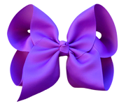 4 inch Solid Grosgrain Bow: Pink / 4 Inch