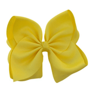 6 inch Solid Grosgrain Bow/Alligator Clip: Aqua / 6 Inch