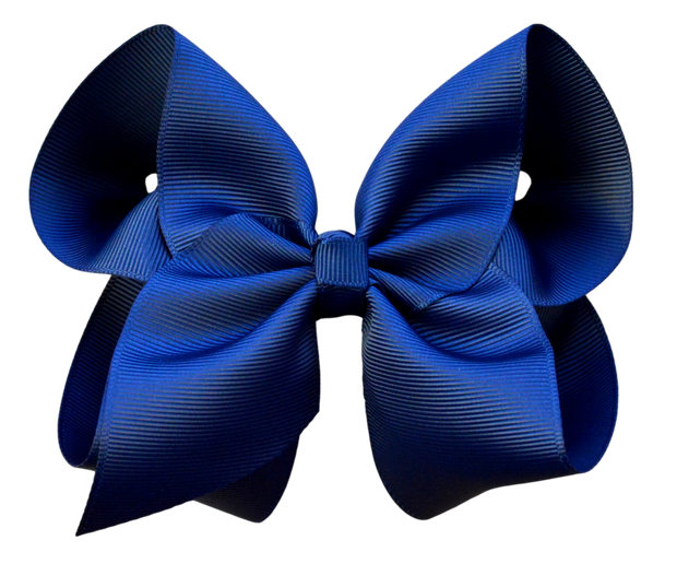 4 inch Solid Grosgrain Bow: Pink / 4 Inch