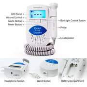 SpringBud FD-300B Fetal Doppler Baby Heartbeat Monitor