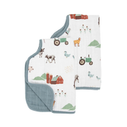 Little Unicorn Cotton Muslin Burp Cloth | Farmyard