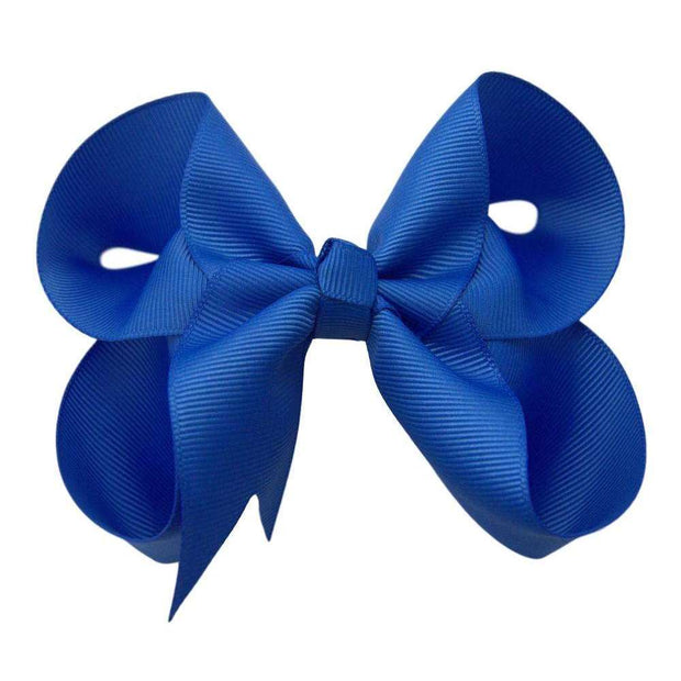 4 inch Solid Grosgrain Bow: Pink / 4 Inch