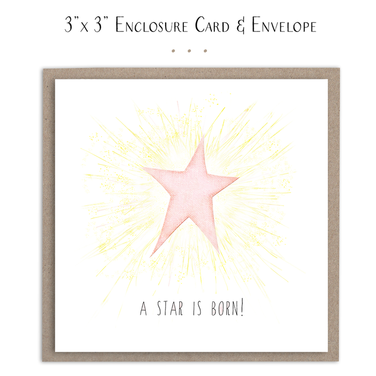 A Star Is Born Mini Card - Pink Star