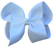 4 inch Solid Grosgrain Bow: Pink / 4 Inch