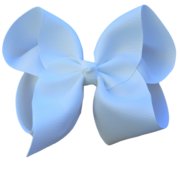4 inch Solid Grosgrain Bow: Pink / 4 Inch