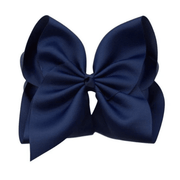 6 inch Solid Grosgrain Bow/Alligator Clip: Watermelon / 6 Inch