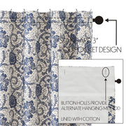 Dorset Navy Floral Shower Curtain 72x72