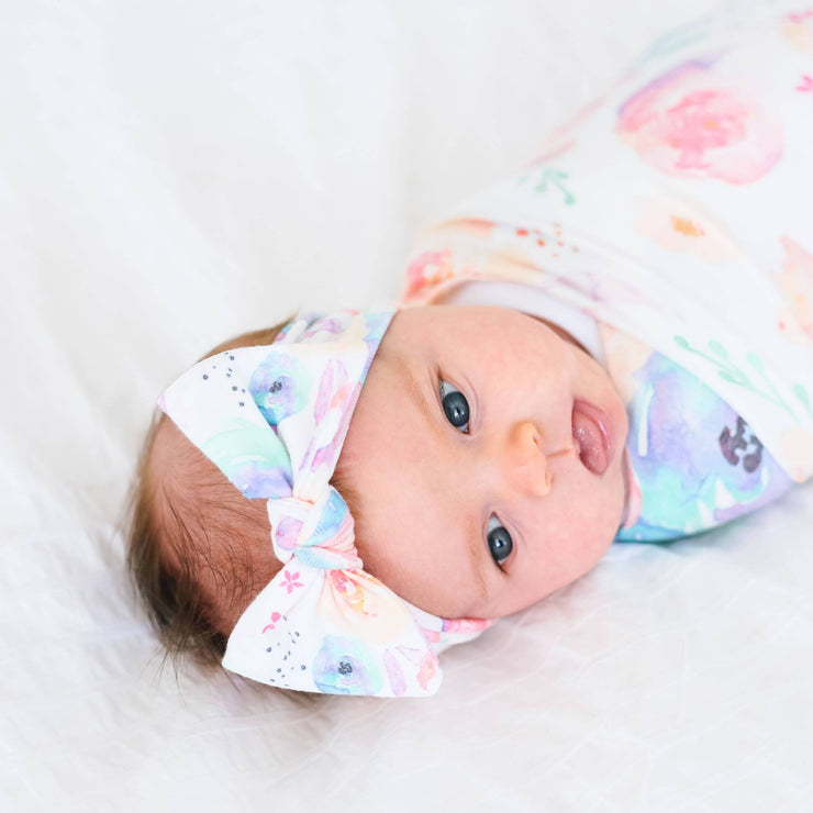 Knit Headband Bow - Bloom