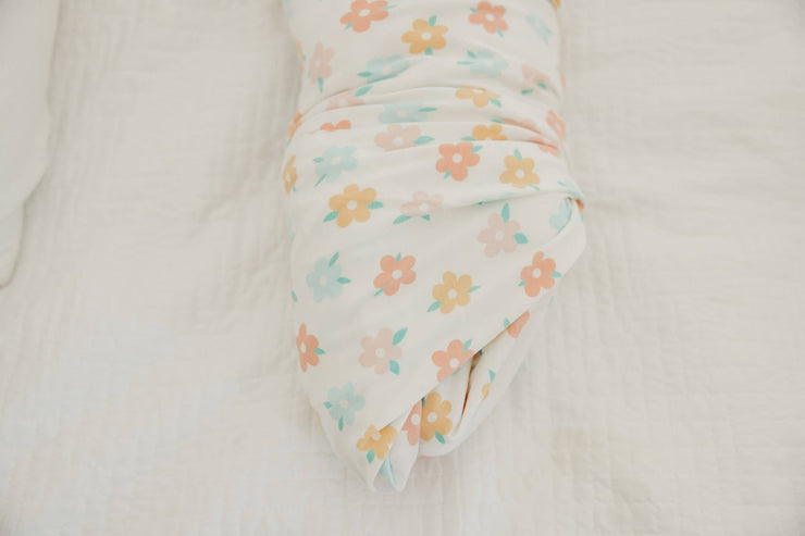 Knit Swaddle Blanket - Daisy