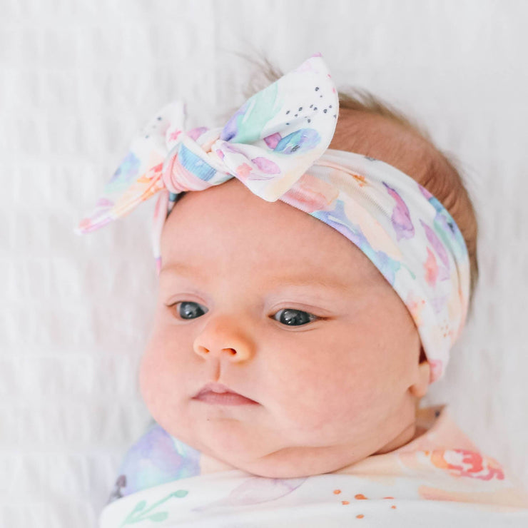 Knit Headband Bow - Bloom
