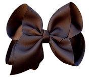 4 inch Solid Grosgrain Bow: Pink / 4 Inch