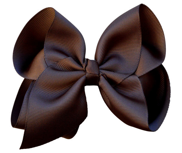 4 inch Solid Grosgrain Bow: Pink / 4 Inch