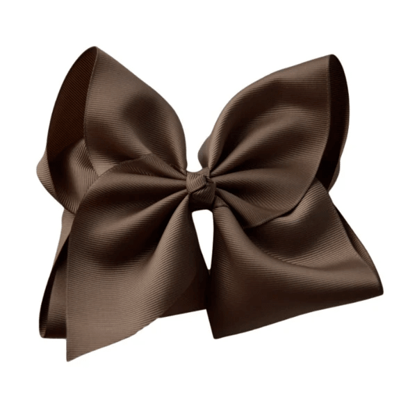 6 inch Solid Grosgrain Bow/Alligator Clip: Watermelon / 6 Inch