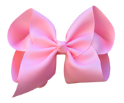 4 inch Solid Grosgrain Bow: Pink / 4 Inch