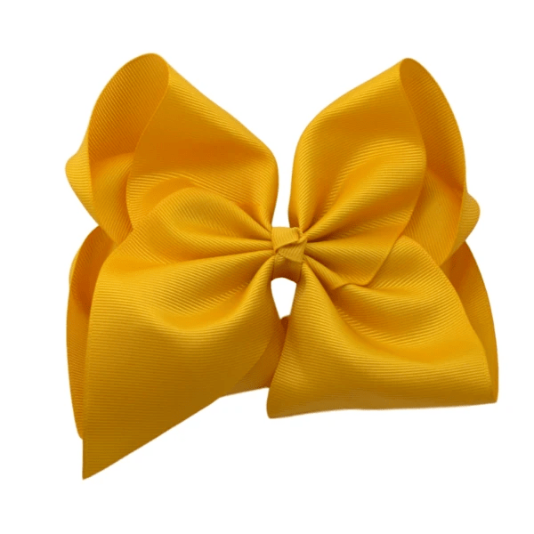 6 inch Solid Grosgrain Bow/Alligator Clip: Lavender / 6 Inch