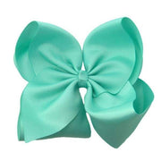 6 inch Solid Grosgrain Bow/Alligator Clip: Watermelon / 6 Inch
