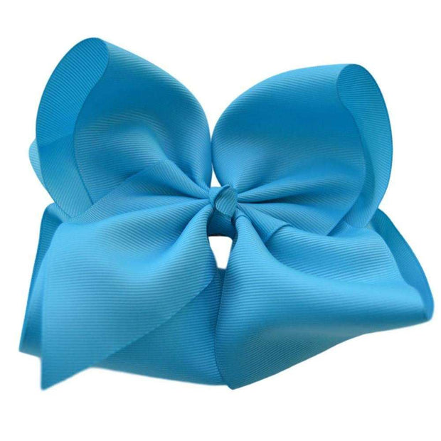 6 inch Solid Grosgrain Bow/Alligator Clip: Lavender / 6 Inch
