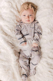 Kryssi Kouture Spring Tutu Jumpsuit - Rocking Mother Goose: 3-6M