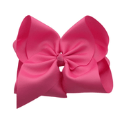 6 inch Solid Grosgrain Bow/Alligator Clip: Lavender / 6 Inch