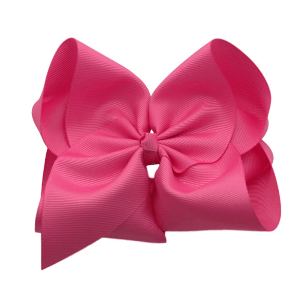 6 inch Solid Grosgrain Bow/Alligator Clip: Lavender / 6 Inch
