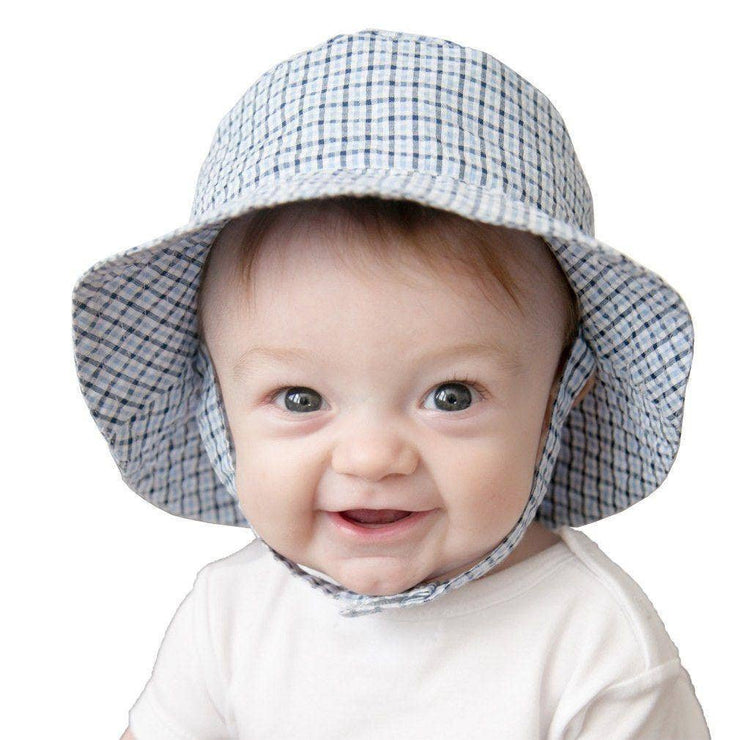 Blue Plaid Seersucker Bucket Hat Anchor Seersucker Bucket Hat Baby & Toddler: 2-4 Years