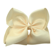 6 inch Solid Grosgrain Bow/Alligator Clip: Aqua / 6 Inch