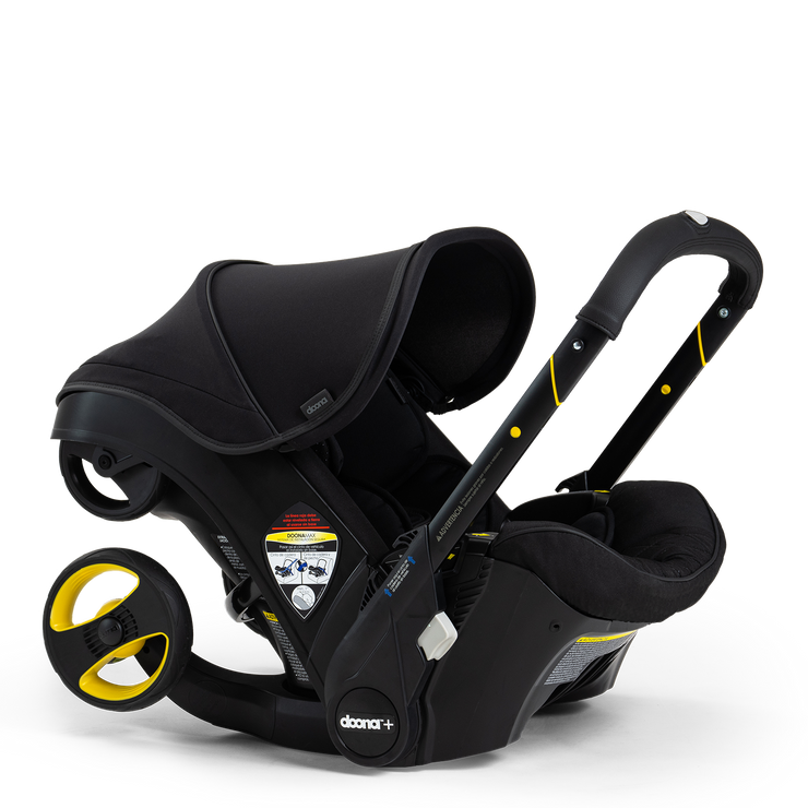 Doona Infant Car Seat Stroller + Essentials Bag | Midnight Special Edition