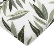 Babyletto Olive Branches Muslin All-Stages Midi Crib Sheet in GOTS Certified Organic Cotton