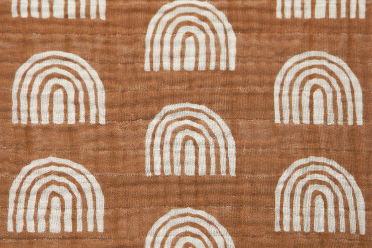 Babyletto Rainbow Muslin All-Stages Bassinet Sheet in GOTS Certified Organic Cotton