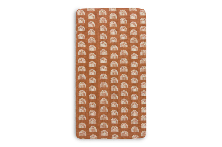 Babyletto Rainbow Muslin Crib Sheet in GOTS Certified Organic Cotton