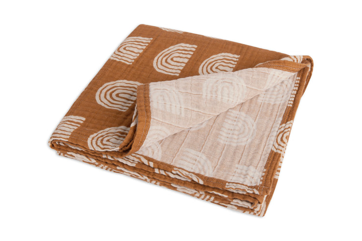 Babyletto Rainbow Muslin Swaddle in GOTS Certified Organic Cotton