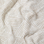 Babyletto Oat Stripe Muslin Swaddle in GOTS Certified Organic Cotton