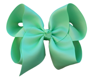 4 inch Solid Grosgrain Bow: Pink / 4 Inch