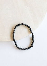 Raw Black Amber Necklace: 12" Baby || Child Necklace
