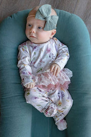 Kryssi Kouture Sienna Tutu Jumpsuit - Pastel Water Color Flo: 0-3M