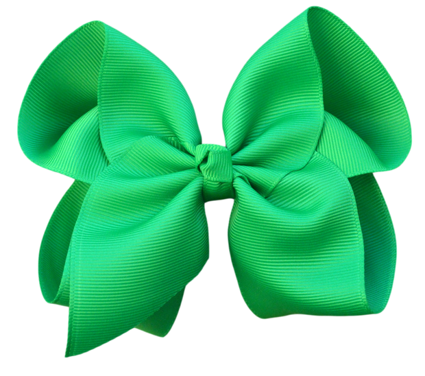 4 inch Solid Grosgrain Bow: Pink / 4 Inch