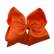 6 inch Solid Grosgrain Bow/Alligator Clip: Watermelon / 6 Inch