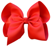 4 inch Solid Grosgrain Bow: Pink / 4 Inch