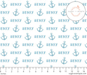 Sugar + Maple Plush Minky Fleece Personalized Blanket | Anchor