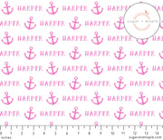 Sugar + Maple Plush Minky Fleece Personalized Blanket | Anchor